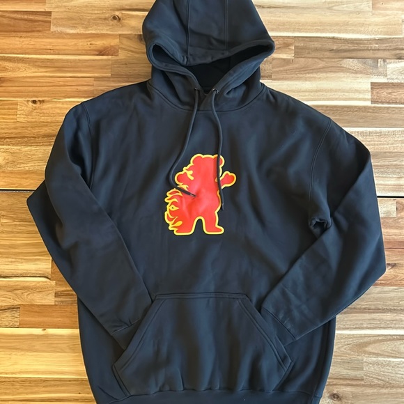 Grizzly Griptape Other - Large Black  Grizzly Griptape hoodie with logo graphic